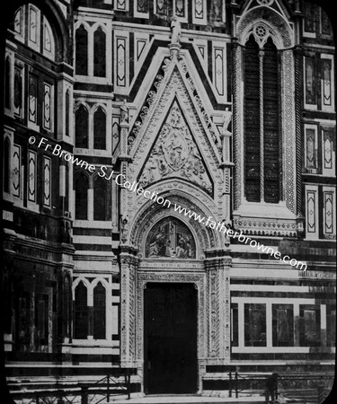 FRONT OF CATHEDRAL /DUOMO NORTH PORCH